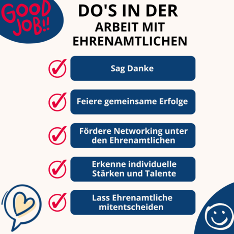 Do&rsquo;s in der Arbeit mit Ehrenamtlichen