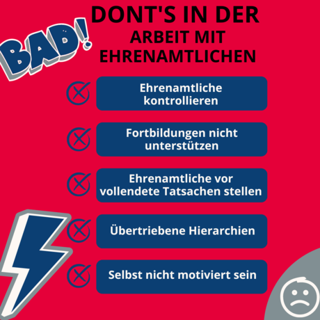 Dont&rsquo;s in der Arbeit mit Ehrenamtlichen