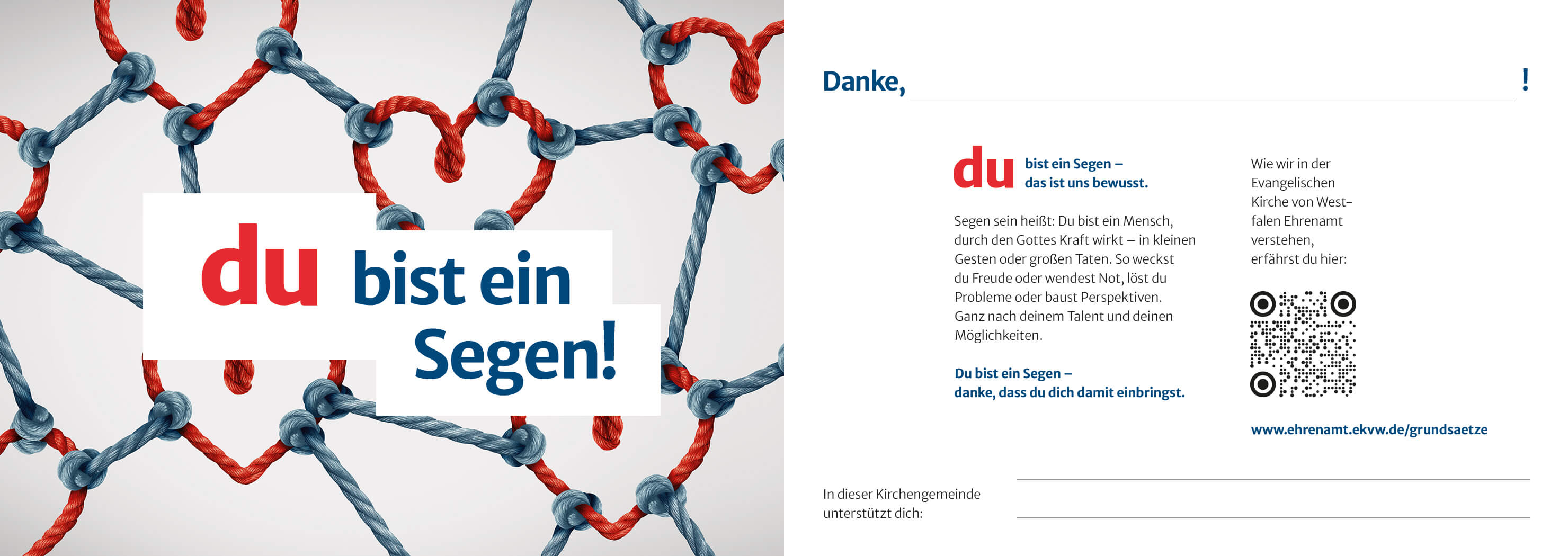 Dankeskarte Duplo Du bist ein Segen